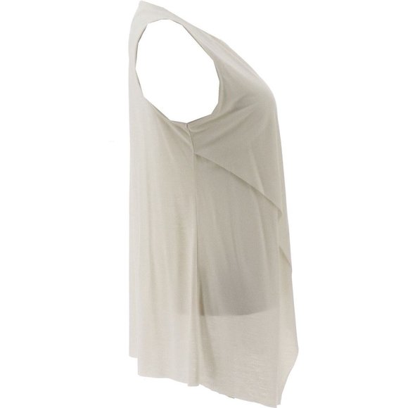 NWT G BY GIULIANA CROSSOVER TANK TOP SOFT CREAM XXS - Picture 4 of 7